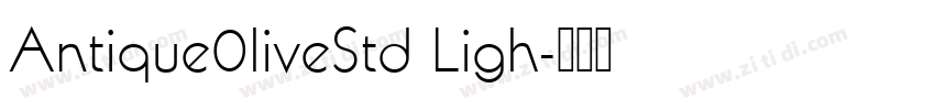 Antique0liveStd Ligh字体转换
